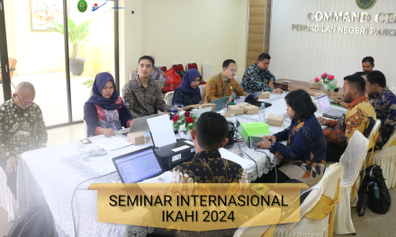 Seminar Internasional E-Sertifikat IKAHI Tahun 2024 secara daring melalui zoom meeting.