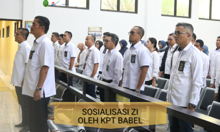 Sosialisasi Pembangunan Zona Integritas Tahun 2024 oleh Ketua Pengadilan Tinggi Bangka Belitung