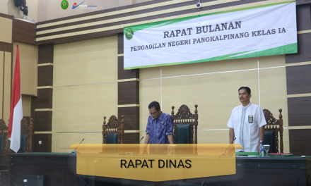 Rapat Dinas Bulan Mei 2024